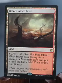 Bloodstained Mire Khans Of Tarkir MTG Regular Lightly Played - Image 1