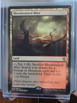 Bloodstained Mire Khans Of Tarkir MTG Regular Lightly Played - Image 3
