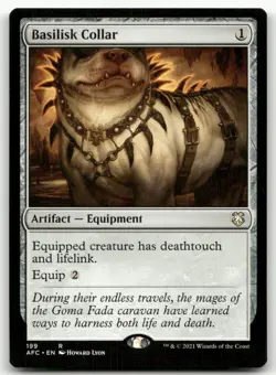 Basilisk Collar #199 (NM) Forgotten Realms AFC Magic MTG - Image 1