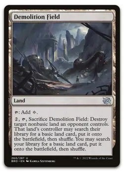 Demolition Field #260 (NM) Brothers' War BRO Magic MTG - Image 1