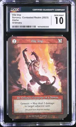 Sorcery: Contested Realm - Alpha Vile Imp CGC 10 Gem Mint TCG Frank Frazetta - Image 1