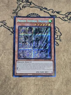 Yugioh Primite Imperial Dragon MP25-EN099 1st Edition Prismatic Secret Rare NM - Image 1