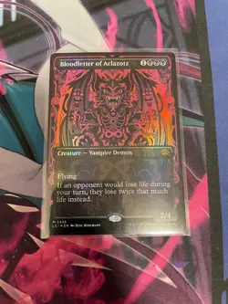 MTG - BLOODLETTER OF ACLAZOTZ - BORDERLESS - FOIL - LP - LCI - Image 1