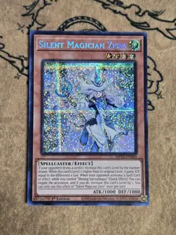 Yugioh Silent Magician Zero MP25-EN060 1st Edition Prismatic Secret Rare NM - Image 1