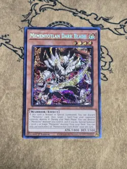 Yugioh Mementotlan Dark Blade MP25-EN145 2025 1st Ed Prismatic Secret Rare NM - Image 1