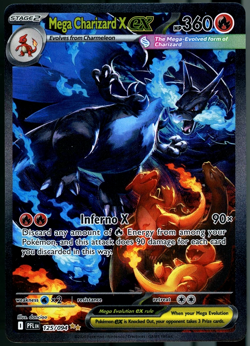 2025 Pokemon Mega Charizard X ex - 125/094 - ME02: Phantasmal Flames - Image 1