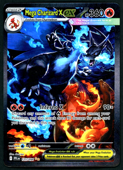 2025 Pokemon Mega Charizard X ex - 125/094 - ME02: Phantasmal Flames - Image 3
