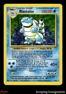 2000 Pokemon Base 2 Unlimited #2 Blastoise HOLO - Image 1