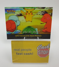 EP17 Island of the Giant Pokemon 2000 Topps TV Animation Edition Blue - Image 1