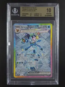 2025 Pokemon GLACEON EX #150/131 Prismatic Evolutions Special Illus. Rare BGS 10 - Image 1