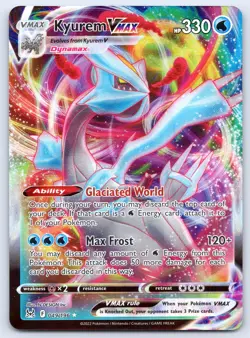 Kyurem VMAX 049/196 Holo VMAX Rare Lost Origin Pokemon 2022 NM - Image 1
