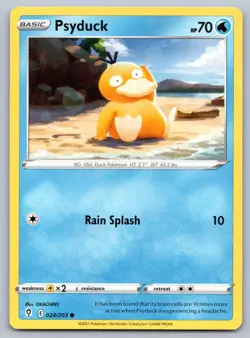Psyduck 024/203 Evolving Skies Pokemon NM - Image 1
