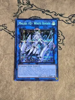 Yugioh Maliss Q WhiteBinder MP25-EN126 1st Edition Prismatic Secret Rare NM - Image 1
