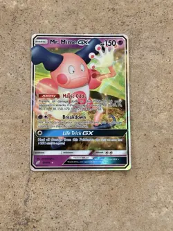Pokemon TCG Mr. Mime GX Sun And Moon Team Up #67/181 Ultra Rare NM - Image 1