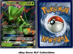 2018 Pokemon, S&M Lost Thunder, #22/214 Sceptile GX, Holo Ultra Rare - Image 1