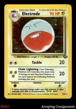 1999 Pokemon Jungle Unlimited #2 Electrode HOLO - Image 1