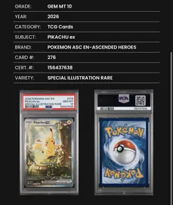 Pokemon Pikachu SIR 276/217 Ascended Heroes Gem Mint PSA 10 - Image 4
