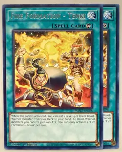 Yugioh! 3x Fire Formation - Tenki WISU-EN028 Rare 1st Ed NM - Image 1