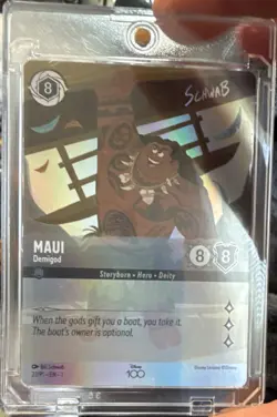 Disney Lorcana TCG Maui - Demigod Disney100 Promo Foil 23/PI-EN-1 Moana - Image 1