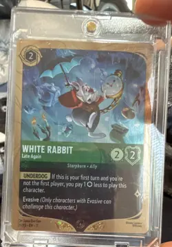 Ravensburger Disney Lorcana TCG White Rabbit - Late Again Foil Uncommon 29/73 EN - Image 1