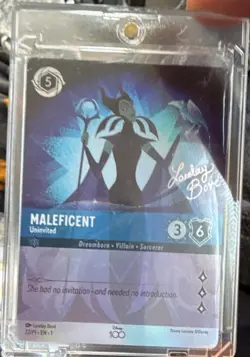 Disney Lorcana Maleficent - Uninvited Disney100 Promo Holo 22/P2 EN - Image 1