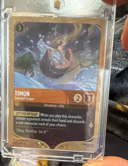 Ravensburger Disney Lorcana TCG Timon - Snowball Swiper Cold Foil Rare EN - Image 1