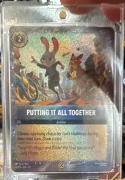 Disney Lorcana TCG Judy Hopps Wilde Putting It All Together Promo Foil Zootopia - Image 1