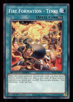 Yugioh Fire Formation - Tenki #SBCB-EN057 Lightly played - Image 1