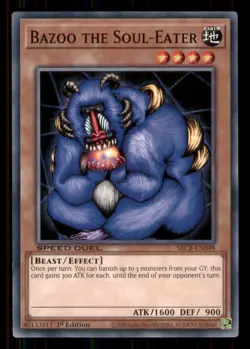 Yugioh Bazoo the Soul-Eater #SBCB-EN048 Lightly played - Image 1