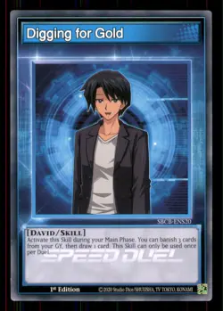 Yugioh Digging for Gold #SBCB-ENS20 Lightly played - Image 1
