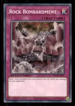 Yugioh Rock Bombardment #SBCB-EN037 Lightly played - Image 1