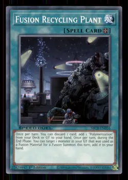 Yugioh Fusion Recycling Plant #SBCB-EN016 Lightly played - Image 1