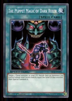 Yugioh The Puppet Magic of Dark Ruler #SBCB-EN192 Lightly played - Image 1