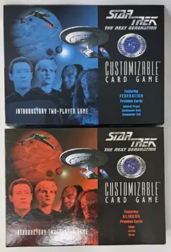 Star Trek Customizable Card Game CCG Federation and Klingon sets - Image 1