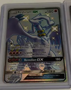 Reshiram Pokemon Cards LOT OF 2! Full Art And GX! Shiny Reshiram! Pokemon TCG - Image 3