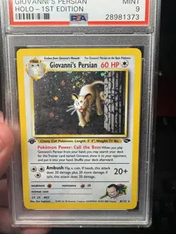 Pokemon Card TCG Giovanni's Persian 8/132 Gym Challenge 2000 PSA 9 1st Edition - Image 2
