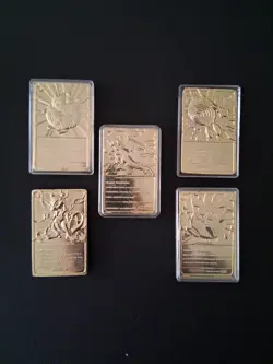 Golden Pokemon Cards Burger King Promo X5 - Image 2