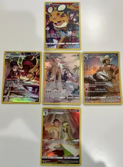 5 Trainer Gallery Pokemon Cards-Ultra Rares-NM - Image 1