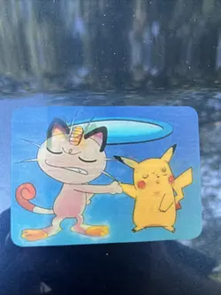 1998 Pikachu & Meowth Pioneer Viz Video DVD Pokemon Promo Card #0032D - Image 1