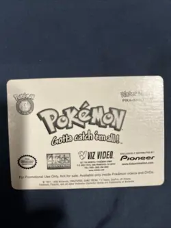 Pokemon Lenticular Pikachu Card - Viz Video Pioneer PIKA-0018D - 3D Promo LP - Image 2