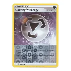 Coating Energy 163/185 reverse Holo Vivid Voltage Pokemon Card NM - Image 1