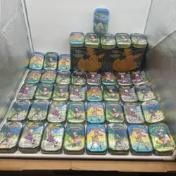 Huge Lot of 41 Tins & 2 Elite Trainer Boxes EMPTY *NO CARDS* Crown Zenith S Fate - Image 1