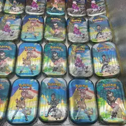 Huge Lot of 41 Tins & 2 Elite Trainer Boxes EMPTY *NO CARDS* Crown Zenith S Fate - Image 2
