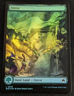 MTG - Forest (278) FOIL Bloomburrow - Pack Fresh!! - Image 1