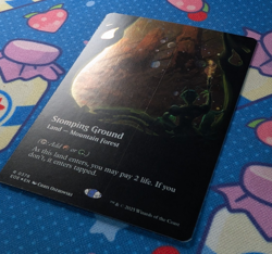 MTG - Stomping Ground - Borderless Galaxy Foil #378 - Edge of Eternities LP - Image 3