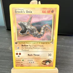 Pokemon Brock's Onix Gym Heroes 1st Edition (69/132) NM - Image 1