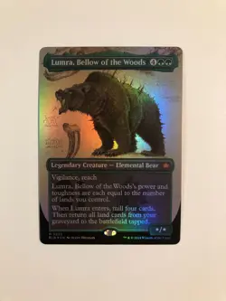 MTG Lumra, Bellow of the Woods Borderless Foil (BLB) #0293 - Never Played - Mint - Image 2