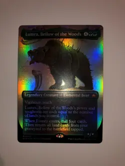 MTG Lumra, Bellow of the Woods Borderless Foil (BLB) #0293 - Never Played - Mint - Image 3