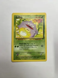 Pokemon TCG Koffing Base Set 51/102 Regular Unlimited Common - Image 1