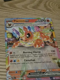 Pokemon Flareon ex 014/131 Sv: Prismatic Evolutions Holo Double Rare EN 270HP - Image 2